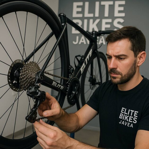 mechanic elite bikes javea adjusting gears
