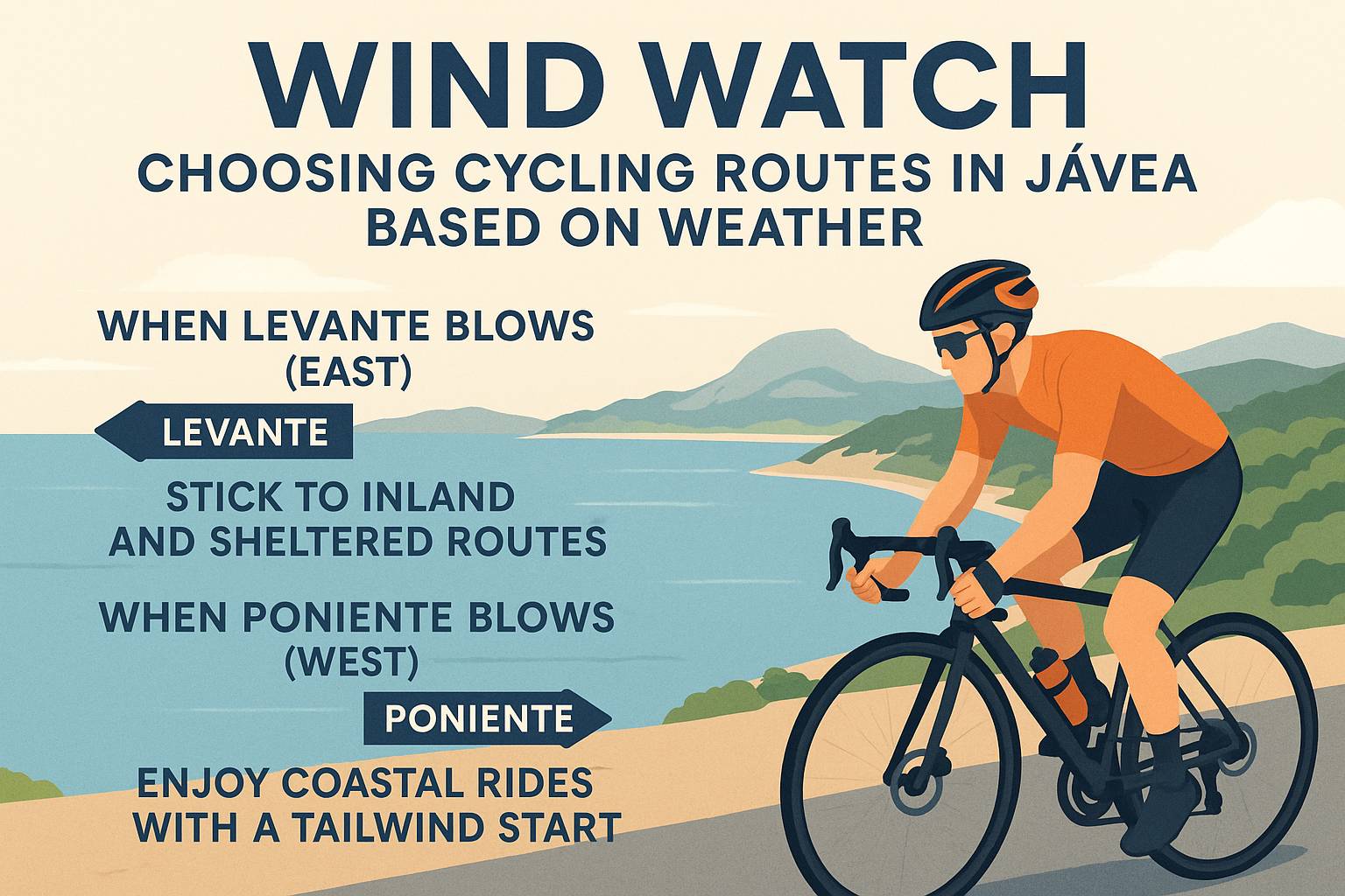 Wind Watch: Choosing Cycling Routes in Jávea Based on Weather