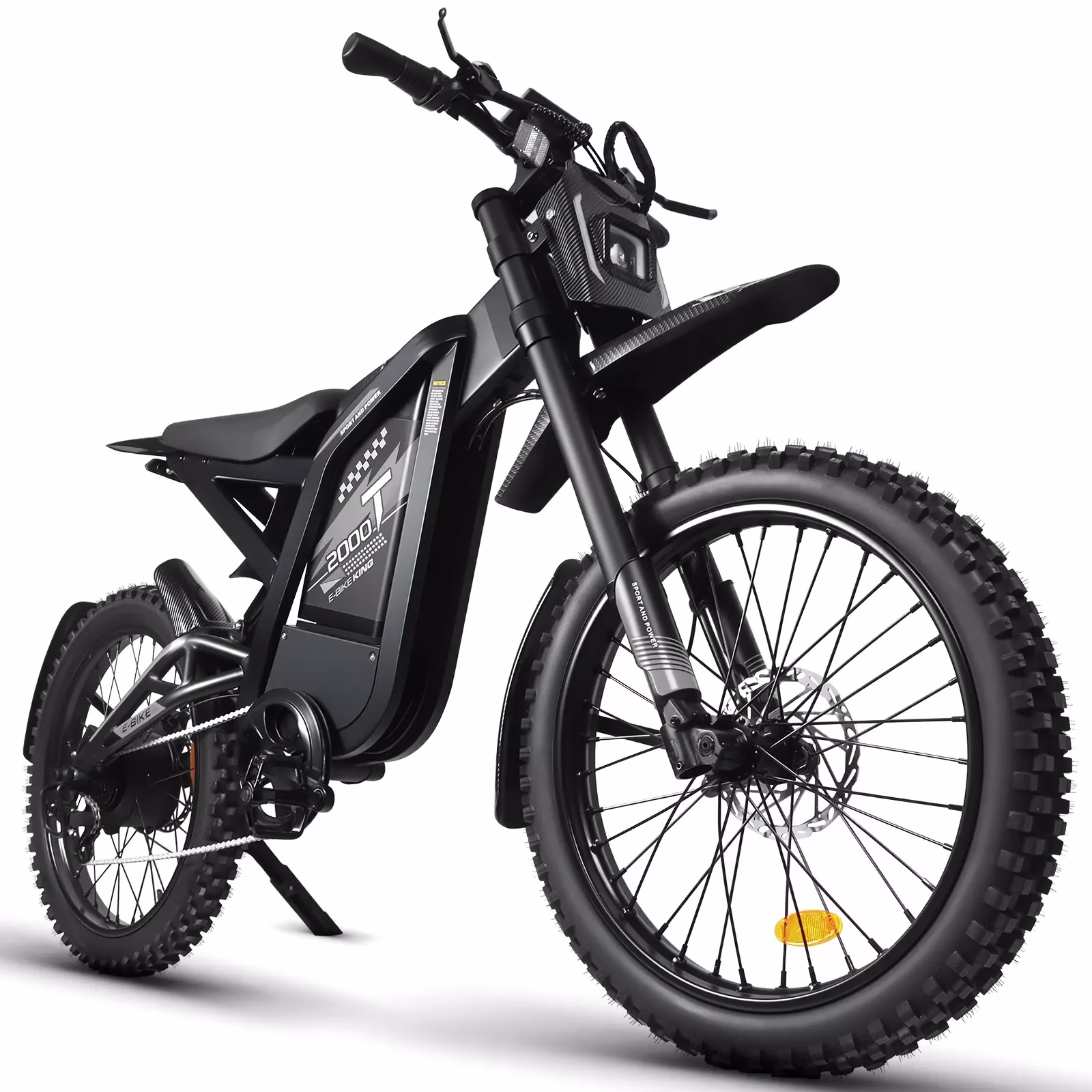 GT-2000 electric dirt bike black fat tire off-road electric motorcycle Spain